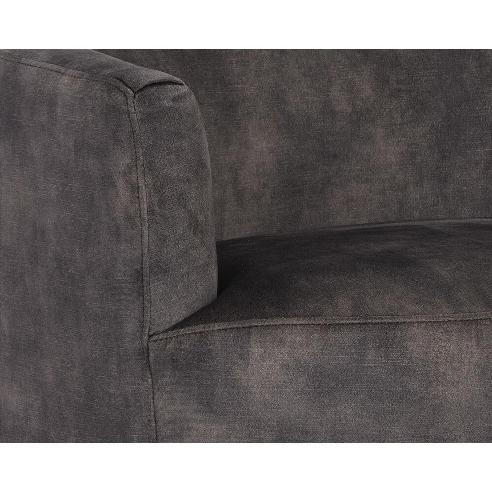 Casey Nono Shitake Swivel Lounge Chair, Swivel